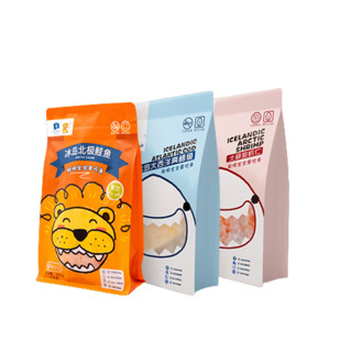 acornfresh 冰岛北极鲑鱼+冰岛大西洋真鳕鱼+北极甜虾仁 250g*3袋