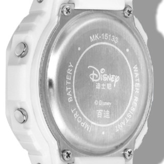 Disney 迪士尼 49.5毫米电子腕表 MK-15133S 清新白