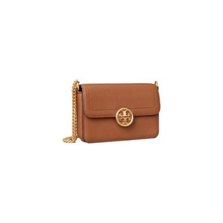 TORY BURCH 汤丽柏琦 女士牛皮革斜挎包 78731 浅茶色 迷你