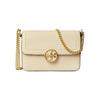 TORY BURCH 汤丽柏琦 女士牛皮革斜挎包 78731 奶油白 迷你