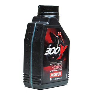 MOTUL 摩特 300V赛事运动系列 15W-50 全合成机油 摩托车机油 1L