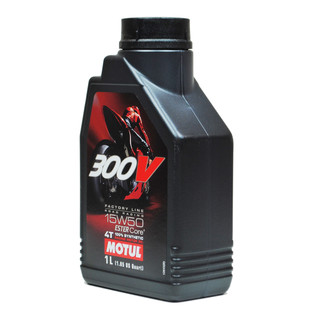 MOTUL 摩特 300V赛事运动系列 15W-50 全合成机油 摩托车机油 1L