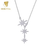 DORIVIA 多利维娅 Dorivia 八芒星项链 锁骨链 银色HEJD047