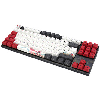 VARMILO 阿米洛 中国娘 MA87 花旦 87键 有线机械键盘 花旦娘 Cherry红轴 单光