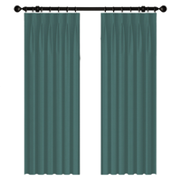 Gafuhome 北欧简约窗帘 太平洋青 2.5*2.65m-3*2.65m
