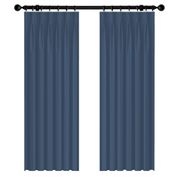 Gafuhome 北欧简约窗帘 原子蓝 3.5*2.65m-4*2.65m