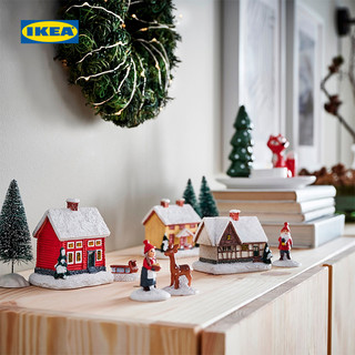 IKEA宜家VINTER 2021 温特圣诞装饰北欧雪景冬日村庄马羊蘑菇稻草
