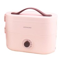 PLUS会员：LOCK&LOCK EJR211 电热饭盒 1.2L 粉色
