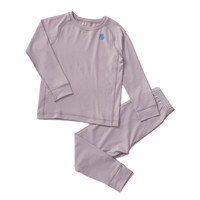 ALL BLU 幼岚 AO21C3034 儿童保暖内衣套装 藕紫 90cm
