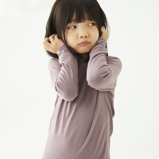ALL BLU 幼岚 AO21C3034 儿童保暖内衣套装 藕紫 110cm