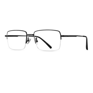Helen Keller 海伦凯勒&ZEISS 蔡司 H9320 哑黑色钛合金眼镜框+佳锐系列 1.67折射率 非球面镜片