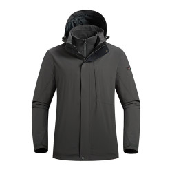 northland诺诗兰男子三合一冲锋衣nwjah5504e爵士灰色l