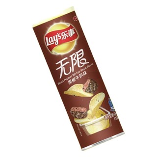 Lay's 乐事 无限 薯片组合装 3口味 104g*3袋（嗞嗞烤肉味+吮指红烧肉味+黑椒牛扒味）