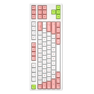 SKYLOONG 87键 有线机械键盘 樱花 极客巧克力光茶轴 RGB