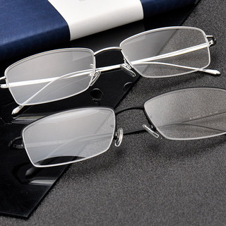 潮库 62307 纯钛眼镜框+防雾防蓝光镜片