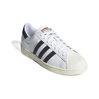 adidas ORIGINALS Superstar 中性休闲运动鞋 GX5187 白/蓝黑 42