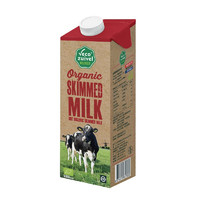 Vecozuivel 乐荷 荷兰有机脱脂纯牛奶 1L*12盒 3.8g蛋白质 0脂 高钙 欧盟有机认证