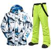 MUTUSNOW 牧途雪 男子滑雪服套装 MT180 白蓝/浅绿 L