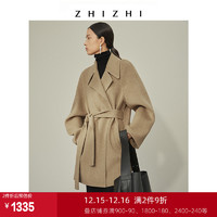 Z HIZHI致知 木兰花 毛呢外套女小个子2021年秋冬新款羊毛呢子短款