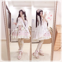 空衣柜 蝶恋花 Lolita洛丽塔 女士平底鞋