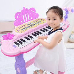 Temi 糖米 电子琴女孩初学者入门钢琴多功能可弹奏音乐玩具六一儿童节礼物