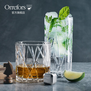 Orrefors进口水晶玻璃CITY威士忌酒杯北欧套装礼物酒具家用洋酒杯（威士忌杯4支装-25 cl (普通装)）