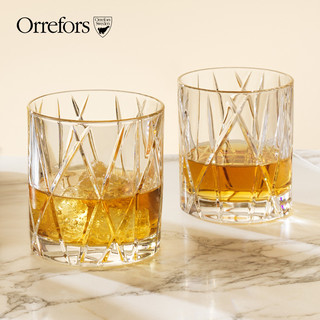KOSTA BODA 珂斯塔 Orrefors进口水晶玻璃CITY威士忌酒杯北欧套装礼物酒具家用洋酒杯（威士忌杯2支装-34cl (普通装)）