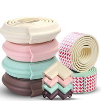 防撞条海绵家用儿童保护条宝宝桌角防磕碰安全墙贴包边墙角防碰撞（【升级加厚加宽L型免贴】浅绿、4米升级免贴胶）