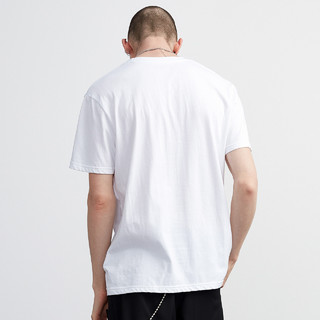 Lilbetter男士短袖T恤2021新款夏装男装体恤修身男生潮牌上衣半袖（190/XXXL、白色）