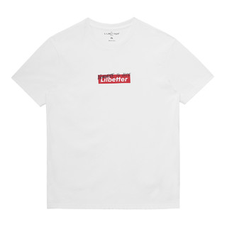 Lilbetter男士短袖T恤2021新款夏装男装体恤修身男生潮牌上衣半袖（190/XXXL、白色）