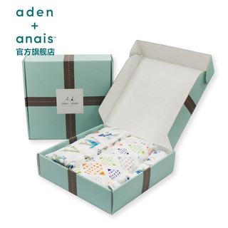 aden+anais美国品牌宝宝抱毯盖毯婴儿多功能襁褓包巾纱布礼盒套装（2017礼盒套装传奇故事II、120x120cm）