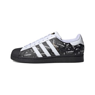 adidas ORIGINALS Superstar 中性休闲运动鞋 FV2820 黑色/白色/金金属 35.5