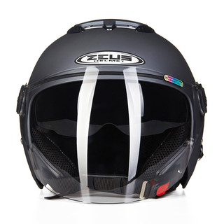 ZEUS 瑞狮 202FB 摩托车头盔 半盔 弹性铁灰色 XL码