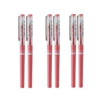 Snowhite 白雪 X88 拔帽中性笔 红色 0.38mm 6支装