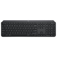 logitech 罗技 MX Keys 108键 2.4G蓝牙 双模无线薄膜键盘 深灰色 单光