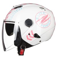 ZEUS 瑞狮 202FB 摩托车头盔 半盔 新花粉红色 M码