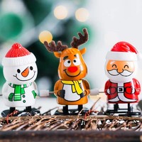 北国e家 圣诞走路公仔3个 圣诞老人+麋鹿+雪人