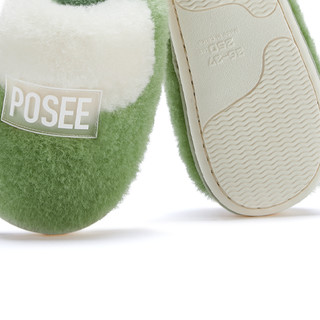 POSEE 朴西 家居系列 PS3609 男女款棉拖鞋 翡绿色 40-41