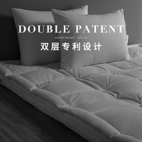 霞珍羽绒床垫70白鸭绒床褥1.8m加厚透气白鹅毛褥子1.5m酒店榻榻米