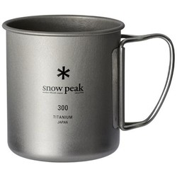 snow peak 钛金属单层杯 银色 300ml