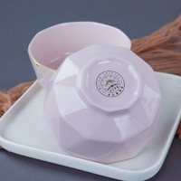 wu lan crystal 乌兰茶晶 抗菌陶瓷碗 4.5英寸钻石碗*4头