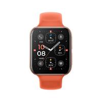 OPPO Watch 2 eSIM智能手表 42mm 金色铝合金表壳 橘金色氟胶表带（血氧、心率、NFC）