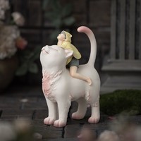 可米生活 白夜童话经典摆件 猫将军mini版 13x19cm