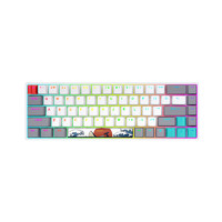 SKYLOONG Lite Gasket 轻弹版 68键 有线机械键盘 珊瑚海 国产红轴 RGB