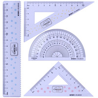M&G 晨光 浅盐芝士系列 ARL960M8 学生考试绘图套尺 5件套