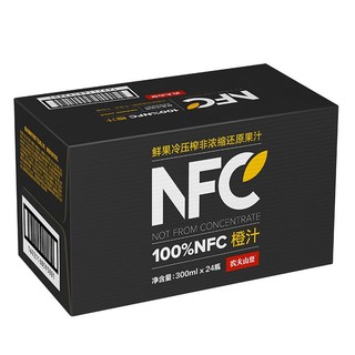 NONGFU SPRING 农夫山泉 冷藏型 NFC 100%橙汁 300ml*12瓶