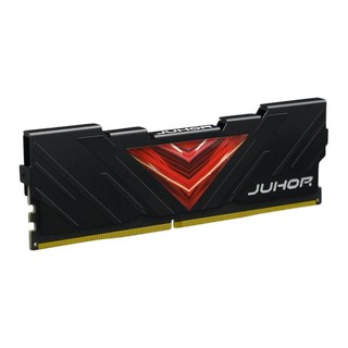 JUHOR 玖合 DDR4 2666MHz 台式机内存 马甲条 黑色 16GB