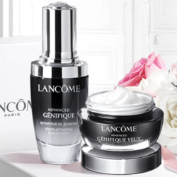 LANCOME 兰蔻 小黑瓶50ml+发光眼霜15ml 护肤品精华套装