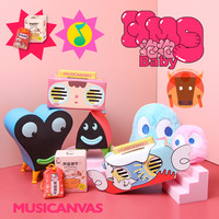 Musicanvas音乐画布baby电脑台式无线蓝牙音响女生卡通礼物3D环绕家用高音质户外便携式迷你小音箱小型低音炮(限量款/我家主子、官方标配)