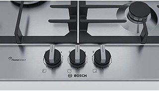 Bosch 博世 PCC6A5B90嵌入式燃气灶，不锈钢，圆形，1000 瓦